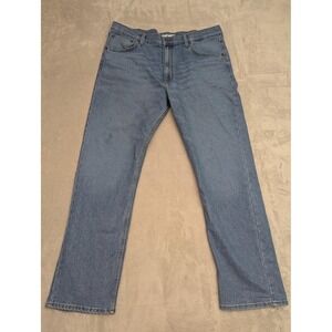 Wrangler Jeans Mens 38x32 Blue Regular Fit Medium Wash Straight High Rise‎ Denim